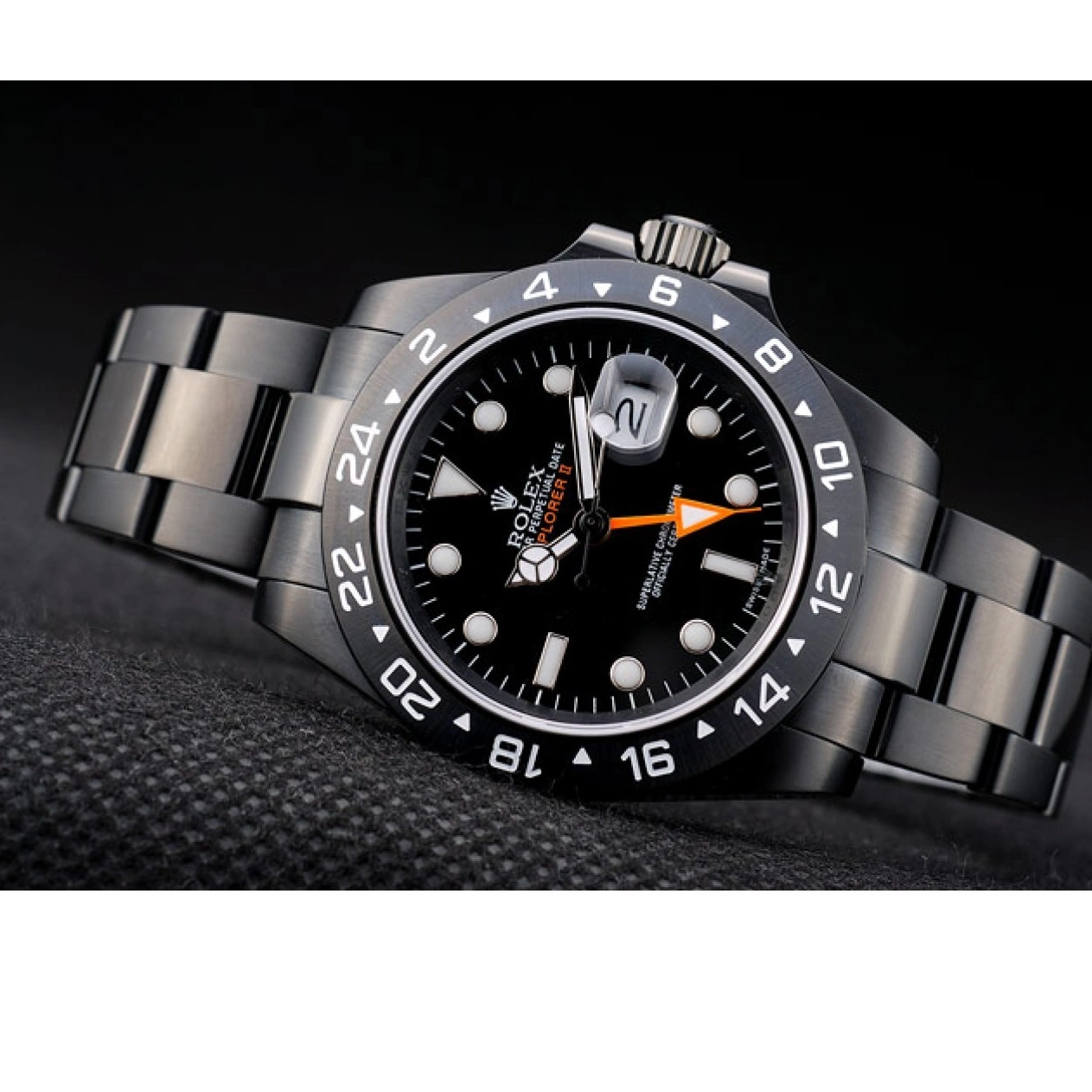 Aaa replica watch Dial 2385 Black Bezel Rolex Watch Ceramic Explorer Black 0804